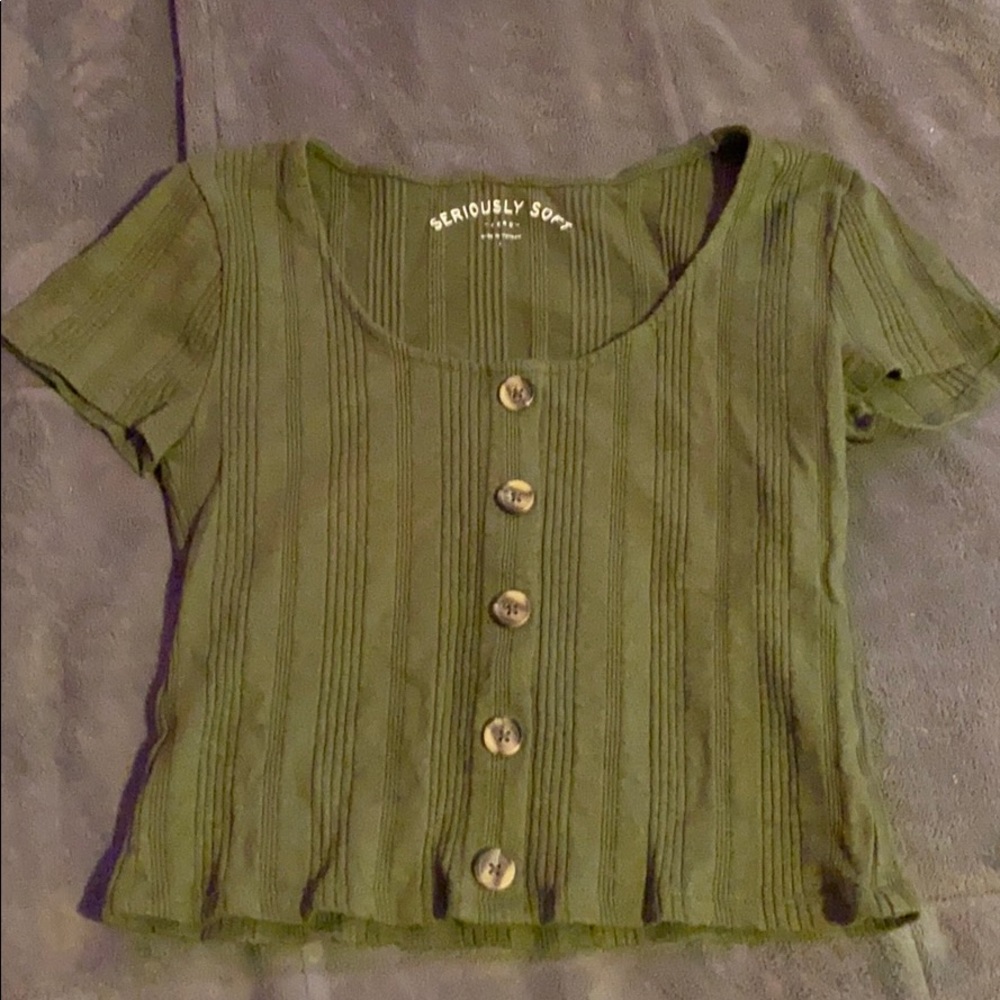 Aeropostal green crop top!!